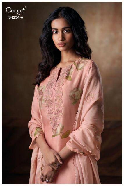 Ganga janelle 4234  Dress material market near me